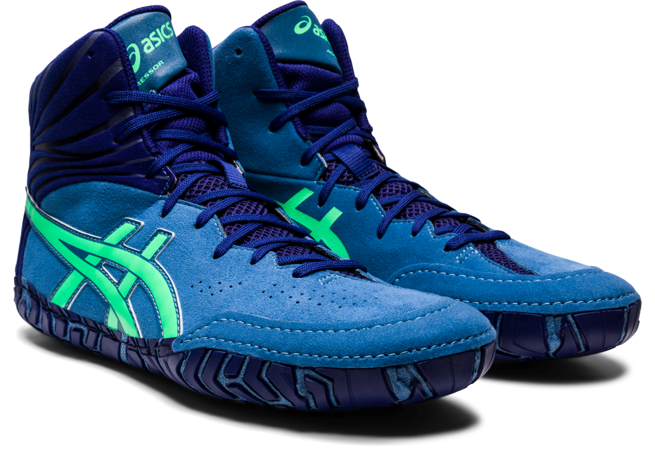 ASICS Aggressor 5 Wrestling Shoes *** Color: (400) - Click Image to Close